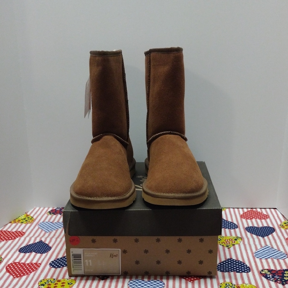 Kemi Bella Short Chestnut Short Boot Size 11 KB#2,4